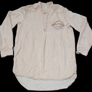 Gap Women’s S, Pink Long-sleeve Tunic: Casual, Minimalist, Bohemian